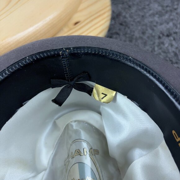 VTG 50s Champ Fedora Hat Men Size 7 Master Felt Craftsmen Kasmir Finish Made USA - Picture 10 of 11